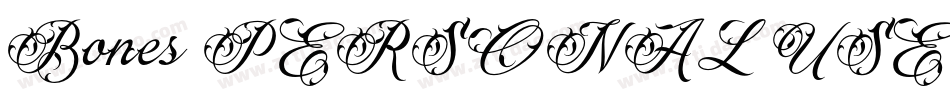 Bones PERSONAL USE O字体转换